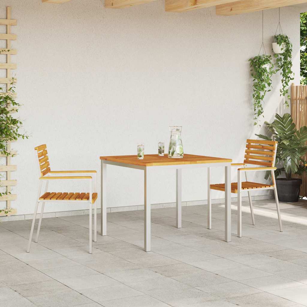 Gartenstuhl 2 pcs Braun 56 x 54,5 x 87cm Massivholz Akazie